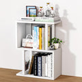 Desk Shelf Organizer, Small Desktop Bookshelf, Dorm Desk Hutch Wood, 3-Tier Desktop Organizer Shelf Storage Unit for Office, Home, White