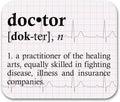 Doctor Definition Funny Mouse Pad