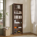 Thacuok 75" Tall Bookshelf & Bookcase, 6-Tier Adjustable Storage Shelves, Book Shelf with Anti-Tipping Device, Floor Standing Modern Display Rack for Living Room, Bedroom, Office, Walnut