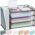 Spacrea Desk Organizers and Accessories, Paper Organizer for Desk with File organizer, Desk Accessories & Workspace Organizers for Catalog & Reference Racks (Wood)