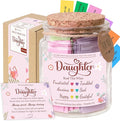 Bible Verses Jar for Daughter – Daughter Gifts From Mom, Graduation Gifts for Daughters, 92 Bible Verses Folded by hand, Christian Gift for Women
