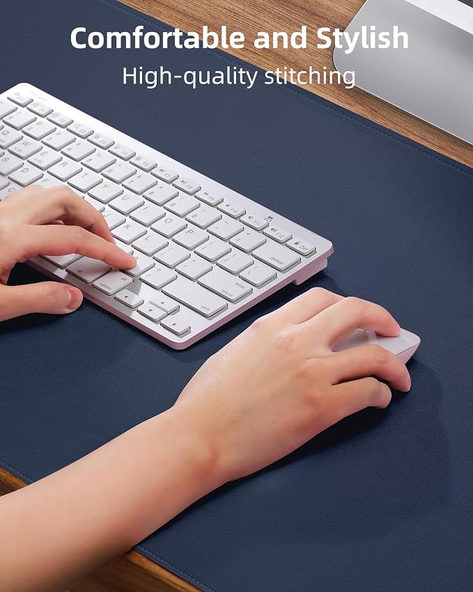 Extra Large Desk Mat - 63"x 17" Non-Slip Desk Pad for Office and Home - Ideal for Large Mouse Pad and Desk Mats on Top of Desks(Midnight Blue)