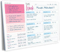 Weekly Planner Pad - Undated Planner - To Do List Notepad - Habit Tracker - 11 x 8.5" - 52 Tear-Off Sheets - Daily Planner Undated for Home Work Office Business - Goal Planner - Cute Planner (Pink)