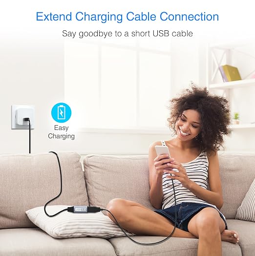 BlueRigger USB 3.0 Extension Cable 10FT (5 Gbps USB Extender Cord) - Long USB Extension Cable for Webcam, VR Headset, Printer, Hard Drive, Keyboard, Mouse