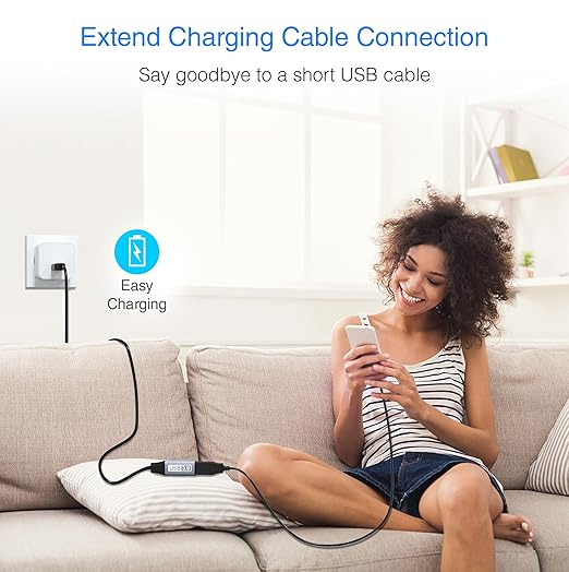 BlueRigger USB 3.0 Extension Cable 6FT (5 Gbps USB Extender Cord) - Short USB Extension Cable for Webcam, VR Headset, Printer, Hard Drive, Keyboard, Mouse