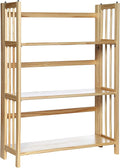 Casual Home 3-Shelf Folding Stackable Bookcase (27.5" Wide)-Natural