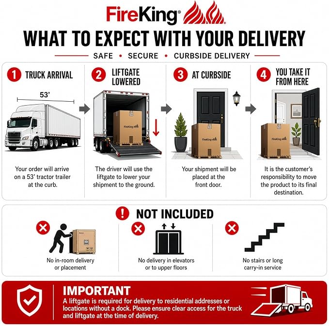 FireKing Patriot Vertical 4 Drawer Legal & Letter Fire Safe File Cabinet, Key Lock, 1 Hour Fire Rated UL Rated & Water Resistant, USA Made, Black