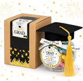 Graduation Bible Verses Jar with Grad Cap and Meaningful Cards, 2026 Graduation Gift for Him Her, Cute Congrats Class Middle High School College Congrats Grad Decor