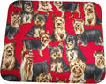 Mouse Pad Yorkie Yorkshire Dogs Handmade Gift Office Decor Desk Accessory Rectangle Mousepad Computer Mouse Pad Mat with Cotton Material and Non-Slip Rubber Base