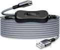 Itramax USB On Off Switch Cable,USB Extension Cable Support Data and Power 6.6FT/2M,Inline Power Switch,Male to Female with Toggle Switch for LED Lamp,LED Light Strips,Driving Recorder