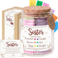 Bible Verses Jar for Sister – Graduation Day Gifts for Sister, Birthday Gifts for Sisters, Christian Gift for Women, Girls