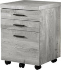 Monarch Specialties I 7401 File Cabinet, Rolling Mobile, Storage Drawers, Printer Stand, Office, Work, Laminate, Grey, Contemporary, Modern