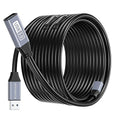 BlueRigger Active USB 3.0 Extension Cable 100FT (5 Gbps USB Extender Cord, in-Wall CL3 Rated) - Long USB Extension Cable for Webcam, VR Headset, Printer, Hard Drive, Keyboard, Mouse