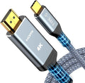 Highwings USB C to HDMI Cable 6FT(4K@60Hz), High Speed Type C to HDMI 2.0 Braided Cord, Thunderbolt 3/4/5 Compatible with iPhone 16/15 Series, MacBook Pro/Air, iPad, Surface, Galaxy, XPS