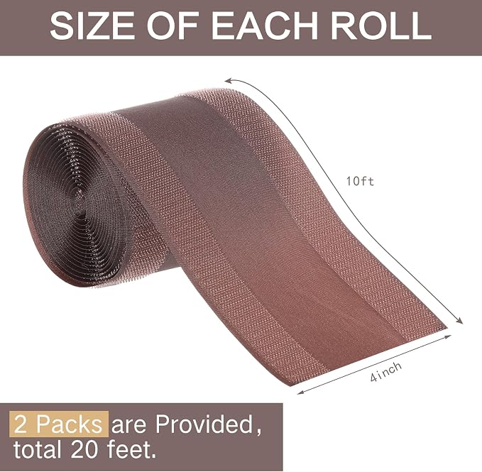 WILLBOND Carpet Cord Cover Cable Protector Floor Cover Cable Protector Management Only for Commercial Office Carpet(19.69 ft,Brown)