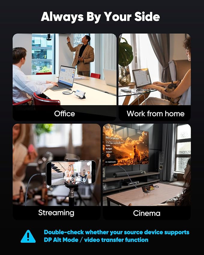 Highwings USB C to HDMI Cable @60Hz, USB-C (4K HDMI) 10 feet, [Thunderbolt 3/4 Compatible] Type-C to HDMI Cord for iPhone 16/15 Series, MacBook Pro/Air, iPad, Surface, Galaxy, XPS, and More