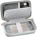Case Compatible with Samsung T7/ T7 Touch Portable SSD 1TB 2TB 500GB USB 3.2 External Solid State Drive, Travel Carrying Storage Organizer Fits for USB Cables and More Accessories (Grey)