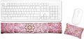 Keyboard & Mouse Wrist Rest Pad Set - Flax Seed Filled - Lavender Scented - Pinkalicious