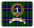 Carmichael Scottish Clan Tartan Crest Computer Mouse Pad