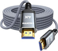 Highwings 4K Fiber Optic HDMI Cable 63FT Long - Unidirectional 4K HDR Braided HDMI Cord, 18Gbps High Speed with Ethernet/ARC, 3D, HDCP 2.2, ARC, Compatible for PS-5/4/3/4K HDTV/Streaming Media