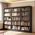 Heavy Duty Metal Book Shelf, 69" Tall Wide Bookshelf - Black, 3in1 Set | Metal, Adjustable Shelves, Industrial Bookshelves with 280lbs Shelf Capacity, Display Book Organizer for Living Room Library
