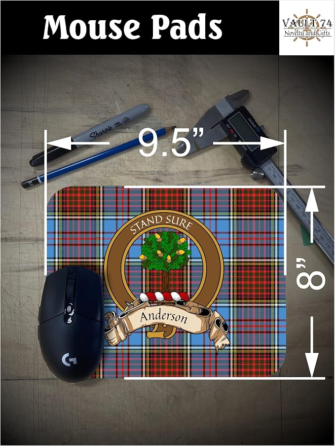 Anderson Scottish Clan Computer Mouse Pad (Tartan Only)
