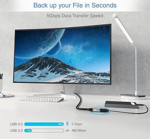 BlueRigger Active USB 3.0 Extension Cable 15FT (5 Gbps USB Extender Cord) - Long USB Extension Cable for Webcam, VR Headset, Printer, Hard Drive, Keyboard, Mouse