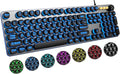 QUASIO Large Print Backlit Keyboard with 7-Color Backlit, Wired USB Lighted Computer Keyboards Oversize Letters Keys Easy to See, Illuminated Keyboard for PC, Laptop,Windows Desktop