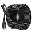 BlueRigger 2.0 Active USB Extension Cable 100FT (USB Extender Cord, 480 Mbps, Male to Female, in-Wall CL3 Rated) Long USB Extension Cord for Webcam, VR Headset, Printer, Hard Drive, Keyboard, Mouse