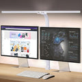 AKRRYR Led Desk Lamp for Home Office,24W Bright Eye-Caring Desk Light with Clamp,5 brightness and 5 temperatures Dimmable Workbench Task Light, Adjustable Gooseneck Table Lamp for Monitor Study(white)