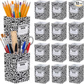 Ctosree 12 Pack Composition Book Pencil Holder for Classroom Back to School Supplies Composition Book Pencils Cup Pen Storage Organizer for Teacher First Day School Gifts Office Desk
