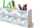 Beach Gifts for Women Men, Coastal Pen Holder for Home Office Desk, Beach Office Decor, Coastal Makeup Brush Toothbrush Holder Organizer for Bathroom Desk Accessories