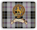 Macpherson Scottish Clan Dress Tartan Crest Computer Mouse Pad