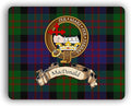 Macdonald Scottish Clan Tartan Crest Computer Mouse Pad