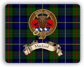 Scottish Clan MacLeod Hunting Tartan Crest Computer Mouse Pad