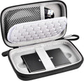 Case Compatible with Samsung T7/ T7 Touch Portable SSD 1TB 2TB 500GB USB 3.2 External Solid State Drive, Travel Carrying Storage Organizer Fits for USB Cables and More Accessories (Black)
