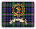 Scottish Clan Baird Tartan Crest Computer Mouse Pad