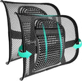 Samyoung 2 Pack Mesh Back Lumbar Support, Back Support Seat Cushion with Breathable Mesh for Office Chairs Car 12” x 16”