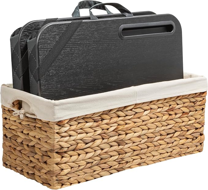 LAPGEAR Designer Lap Desk 2-Pack with Storage Basket, Phone Slot & Device Ledge – Gray Argyle – Fits Laptops up to 15.6" – Style No. 70438
